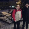 Ako sme sa s Valerom zo snehu tešili.