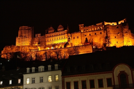 Heidelberg Castle at night