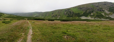 Bystrá dolina, hrebeň Kobyly, panoráma