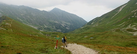 braško v Gáborovom sedle, pohľa do Gáborovej doliny, panoráma