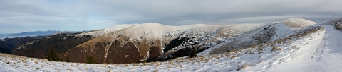 hrebeňom z Krížnej na Kráľovu skalu - panoráma