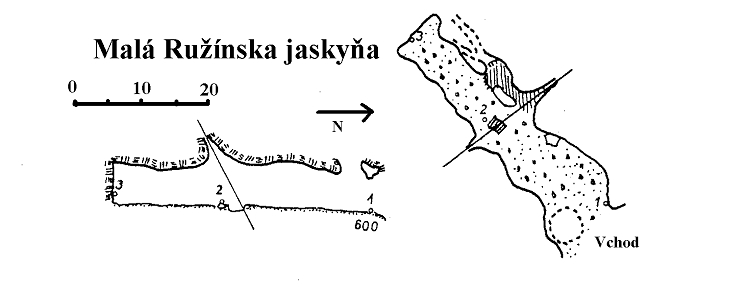 Antonova jaskyňa, mapa