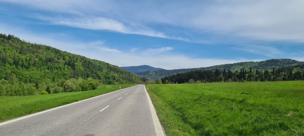 Hnilecká cyklomagistrála, za Švedlárom
